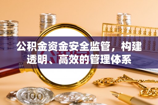 岱岳公积金资金安全监管，构建透明、高效的管理体系