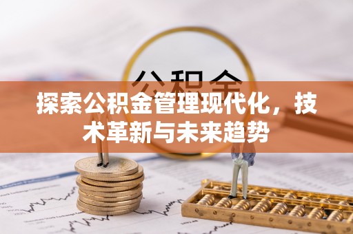 岱岳探索公积金管理现代化，技术革新与未来趋势