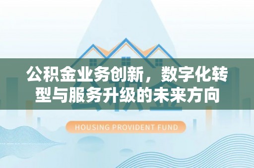 岱岳公积金业务创新，数字化转型与服务升级的未来方向