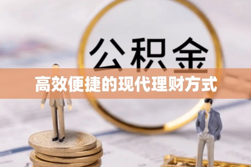 岱岳高效便捷的现代理财方式