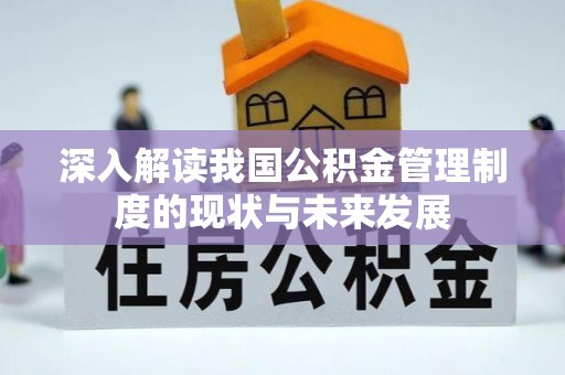 岱岳深入解读我国公积金管理制度的现状与未来发展