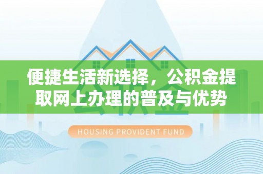 岱岳便捷生活新选择，公积金提取网上办理的普及与优势