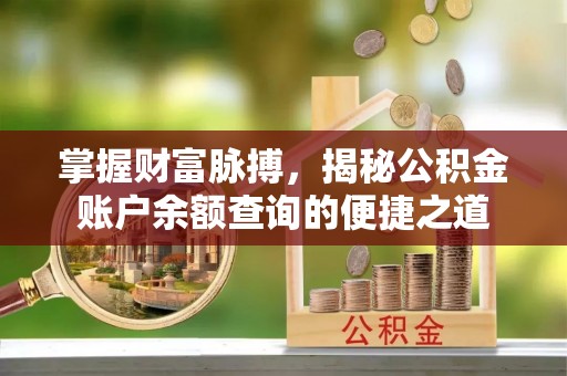 岱岳掌握财富脉搏，揭秘公积金账户余额查询的便捷之道