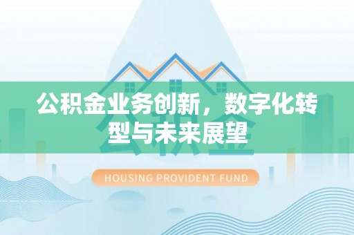 岱岳公积金业务创新，数字化转型与未来展望