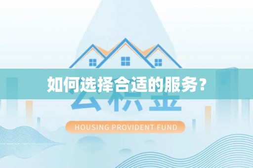 岱岳如何选择合适的服务？