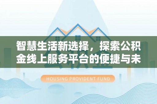 岱岳智慧生活新选择，探索公积金线上服务平台的便捷与未来