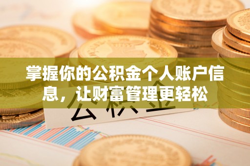 岱岳掌握你的公积金个人账户信息，让财富管理更轻松