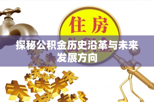 岱岳探秘公积金历史沿革与未来发展方向