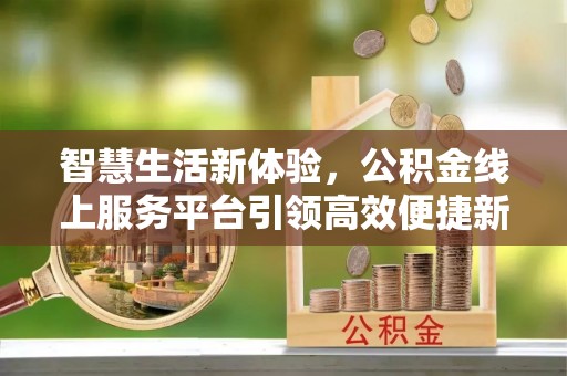 岱岳智慧生活新体验，公积金线上服务平台引领高效便捷新时代